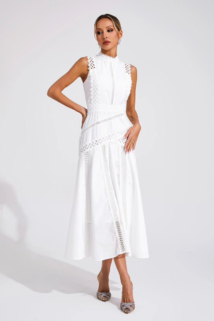 Olivia | Wedding Guest Midi Dress A-Line Lace