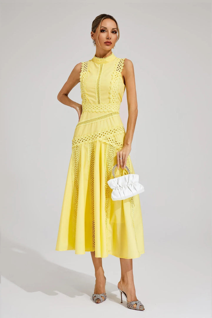 Olivia | Wedding Guest Midi Dress A-Line Lace